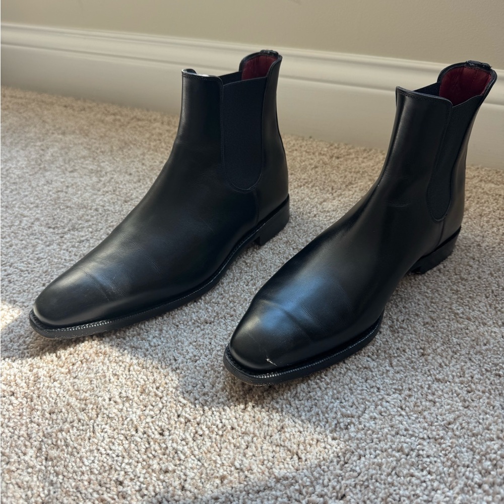 Cobbler Union Black Benjamin Chelsea Boots Size 9